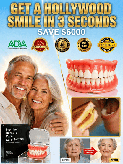 Comfort-Fit Decorative Dentures – Fix Your Smile In Seconds